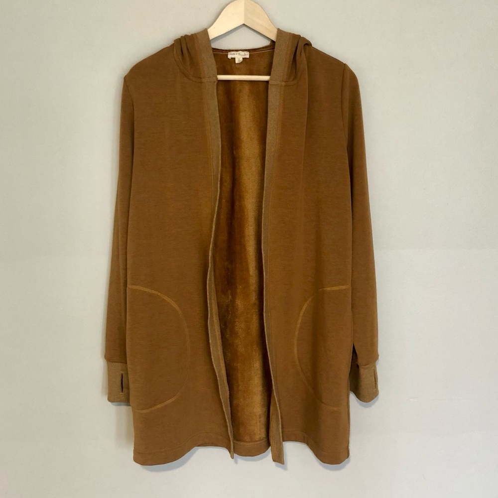Long Burnt Orange Cardigan